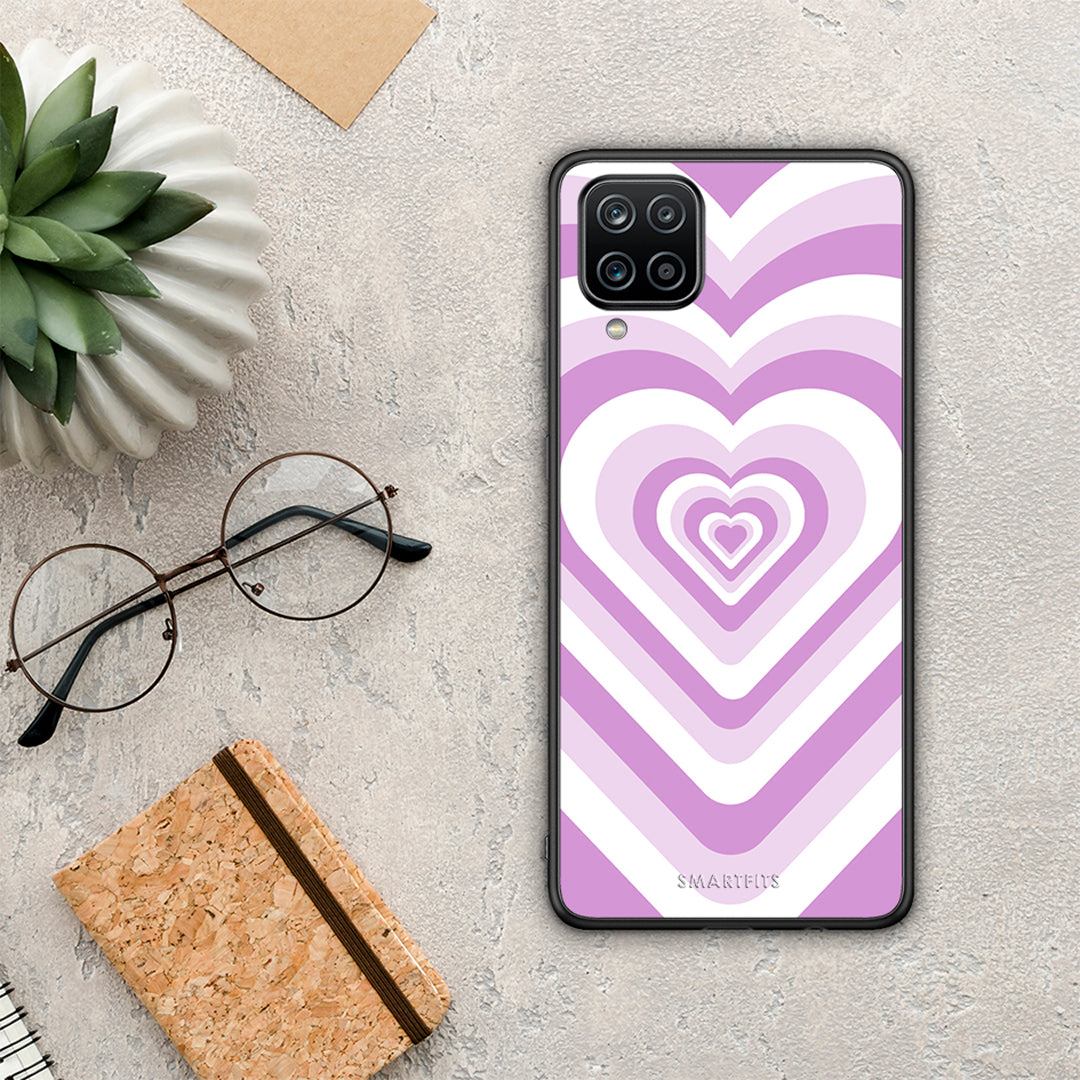 Lilac Hearts - Samsung Galaxy A12 case