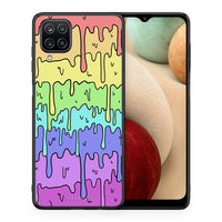 Thumbnail for Θήκη Samsung A12 Melting Rainbow από τη Smartfits με σχέδιο στο πίσω μέρος και μαύρο περίβλημα | Samsung A12 Melting Rainbow case with colorful back and black bezels