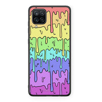 Thumbnail for Samsung A12 Melting Rainbow θήκη από τη Smartfits με σχέδιο στο πίσω μέρος και μαύρο περίβλημα | Smartphone case with colorful back and black bezels by Smartfits