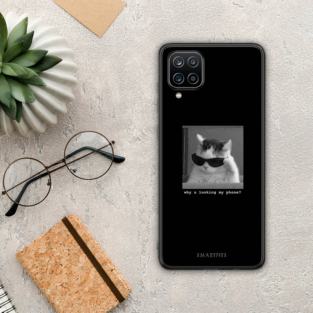 Meme Cat - Samsung Galaxy A12 case