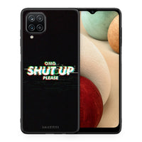 Thumbnail for Θήκη Samsung A12 OMG ShutUp από τη Smartfits με σχέδιο στο πίσω μέρος και μαύρο περίβλημα | Samsung A12 OMG ShutUp case with colorful back and black bezels