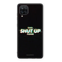 Thumbnail for Samsung A12 OMG ShutUp θήκη από τη Smartfits με σχέδιο στο πίσω μέρος και μαύρο περίβλημα | Smartphone case with colorful back and black bezels by Smartfits
