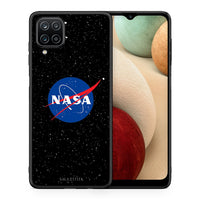 Thumbnail for Θήκη Samsung A12 NASA PopArt από τη Smartfits με σχέδιο στο πίσω μέρος και μαύρο περίβλημα | Samsung A12 NASA PopArt case with colorful back and black bezels