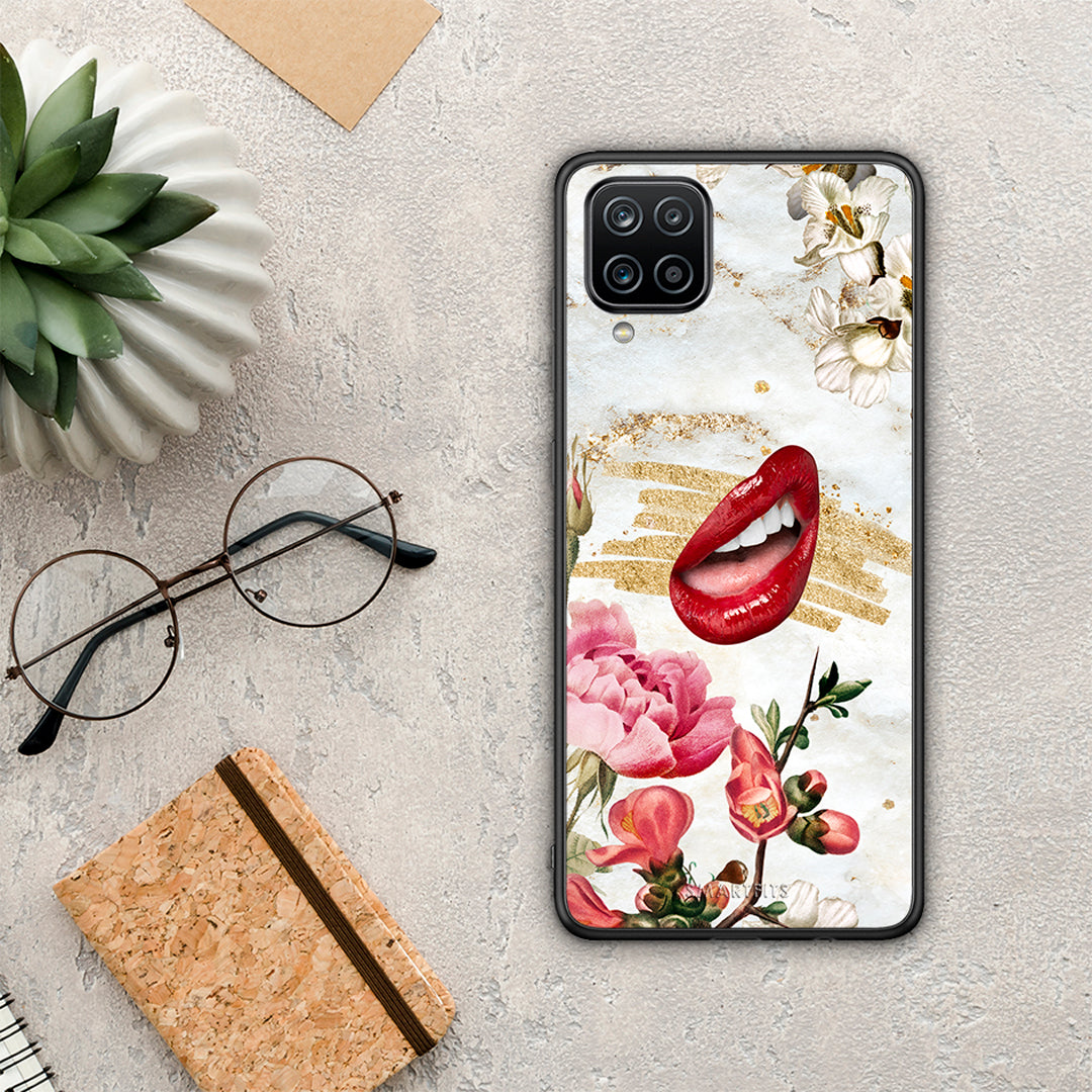 Red Lips - Samsung Galaxy A12 case