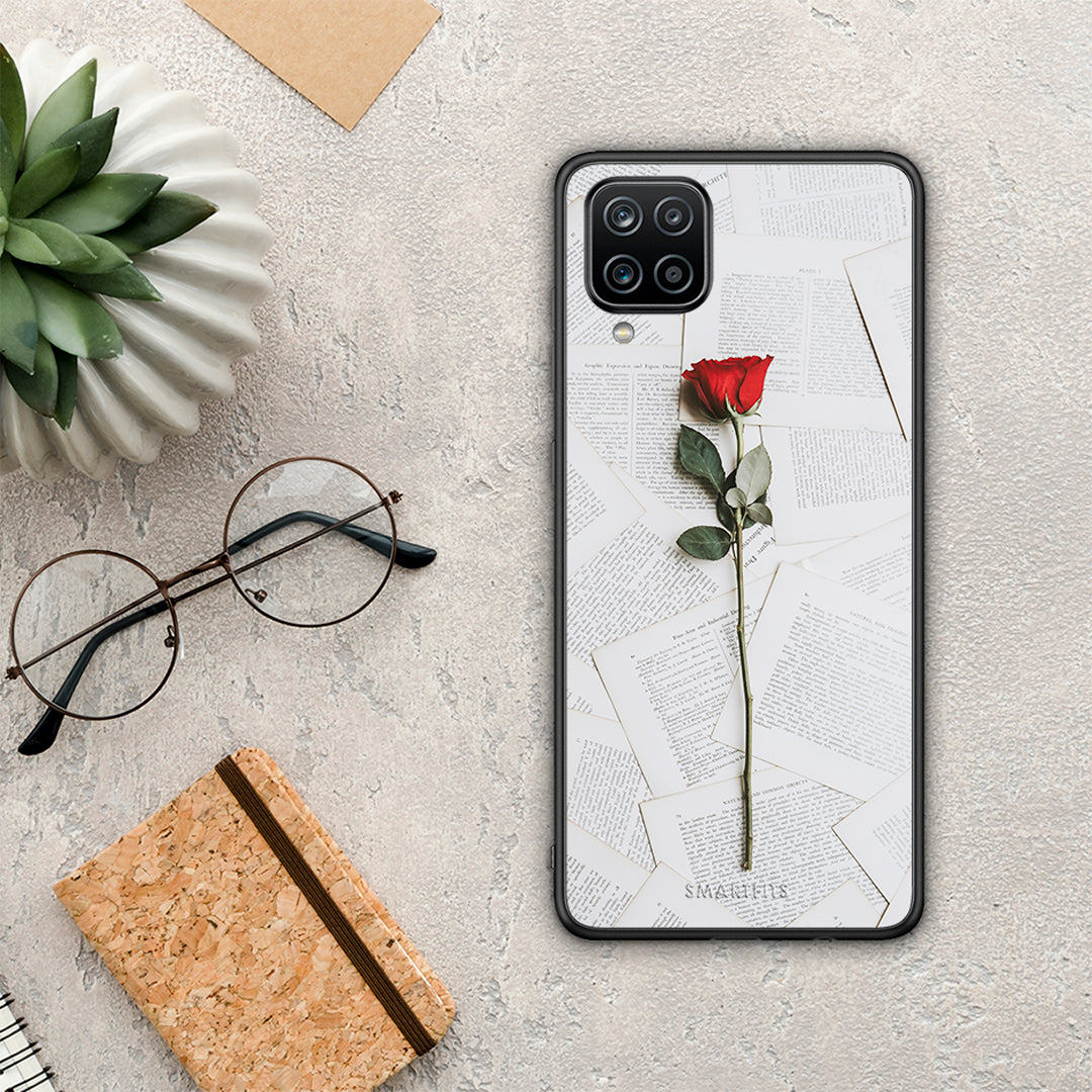Red Rose - Samsung Galaxy A12 case
