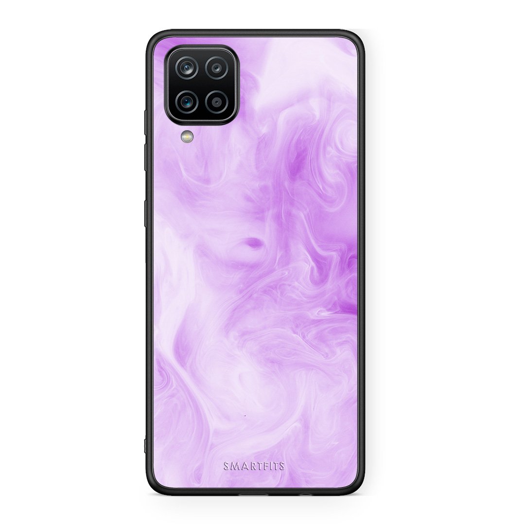 99 - Samsung A12 Watercolor Lavender case, cover, bumper