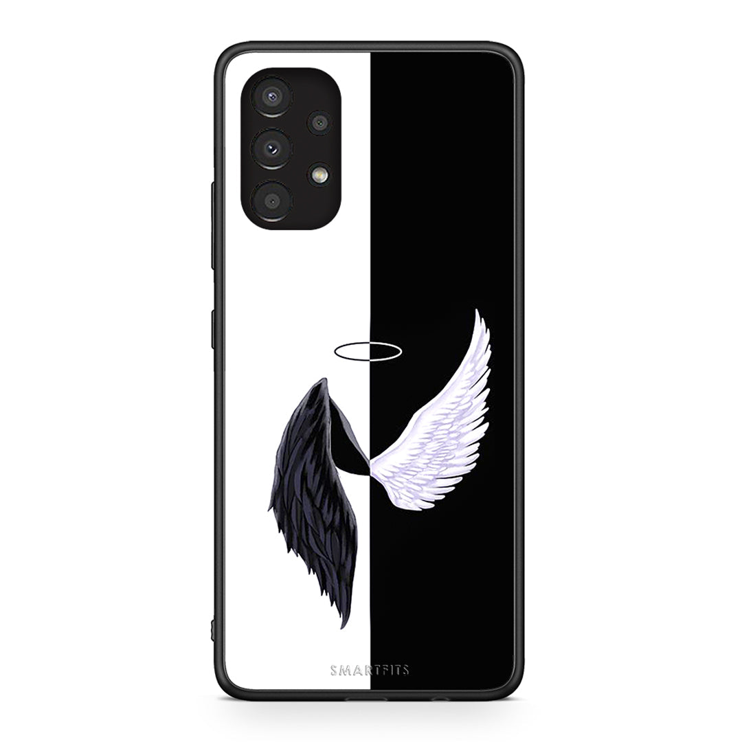 Samsung A13 4G Angels Demons θήκη από τη Smartfits με σχέδιο στο πίσω μέρος και μαύρο περίβλημα | Smartphone case with colorful back and black bezels by Smartfits