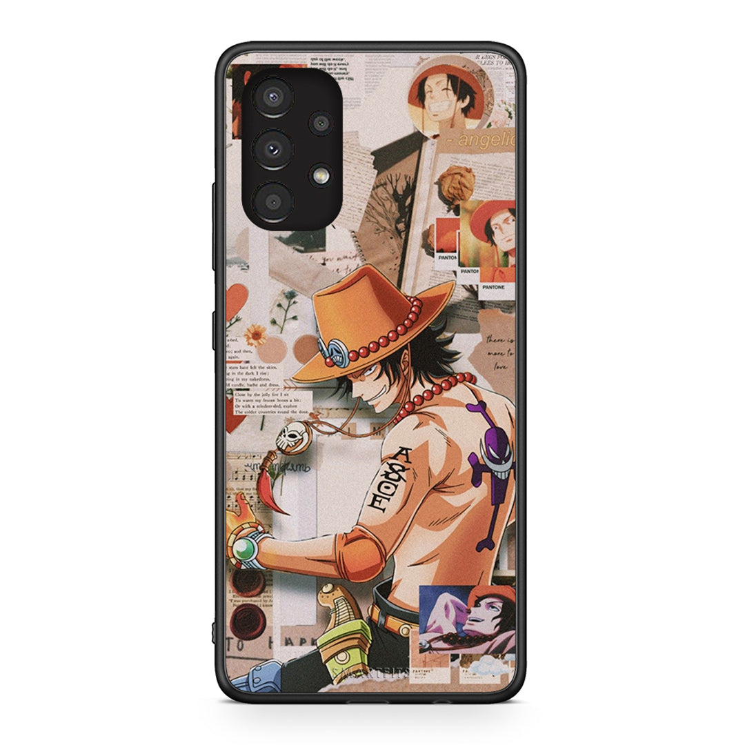 Samsung A13 4G Anime Collage θήκη από τη Smartfits με σχέδιο στο πίσω μέρος και μαύρο περίβλημα | Smartphone case with colorful back and black bezels by Smartfits