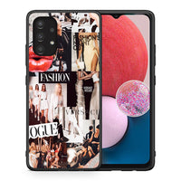 Thumbnail for Θήκη Αγίου Βαλεντίνου Samsung A13 4G Collage Fashion από τη Smartfits με σχέδιο στο πίσω μέρος και μαύρο περίβλημα | Samsung A13 4G Collage Fashion case with colorful back and black bezels