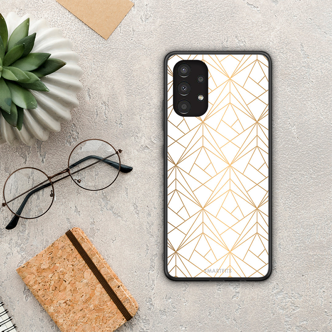 Geometric Luxury White - Samsung Galaxy A13 4G case