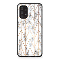 Thumbnail for 44 - Samsung A13 4G Gold Geometric Marble case, cover, bumper