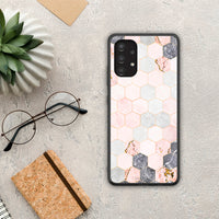 Thumbnail for Marble Hexagon Pink - Samsung Galaxy A13 4G case