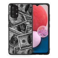 Thumbnail for Θήκη Samsung A13 4G Money Dollars από τη Smartfits με σχέδιο στο πίσω μέρος και μαύρο περίβλημα | Samsung A13 4G Money Dollars case with colorful back and black bezels