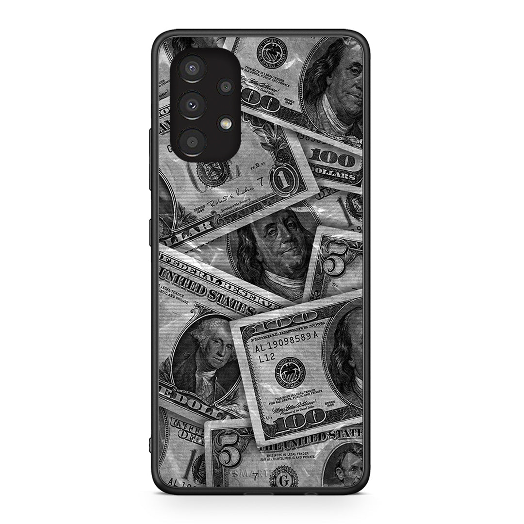 Samsung A13 4G Money Dollars θήκη από τη Smartfits με σχέδιο στο πίσω μέρος και μαύρο περίβλημα | Smartphone case with colorful back and black bezels by Smartfits