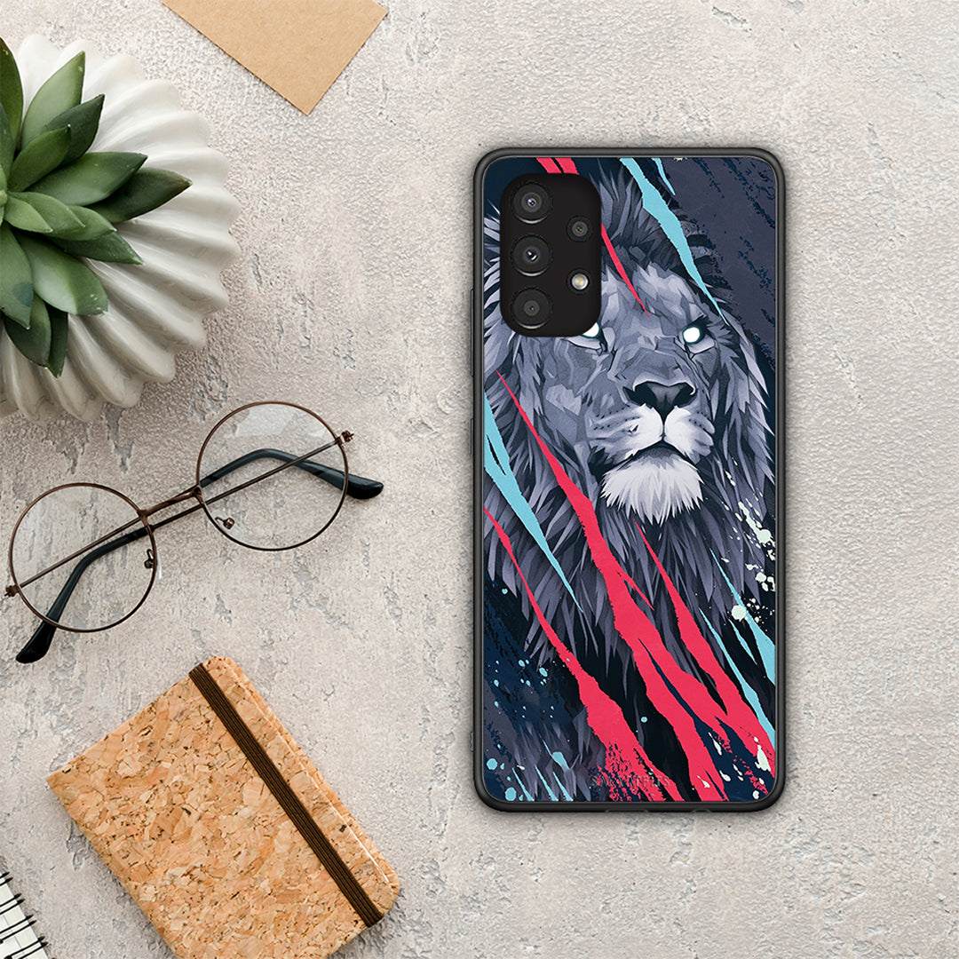 PopArt Lion Designer - Samsung Galaxy A13 4G case