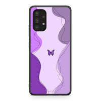 Thumbnail for Samsung A13 4G Purple Mariposa Θήκη Αγίου Βαλεντίνου από τη Smartfits με σχέδιο στο πίσω μέρος και μαύρο περίβλημα | Smartphone case with colorful back and black bezels by Smartfits