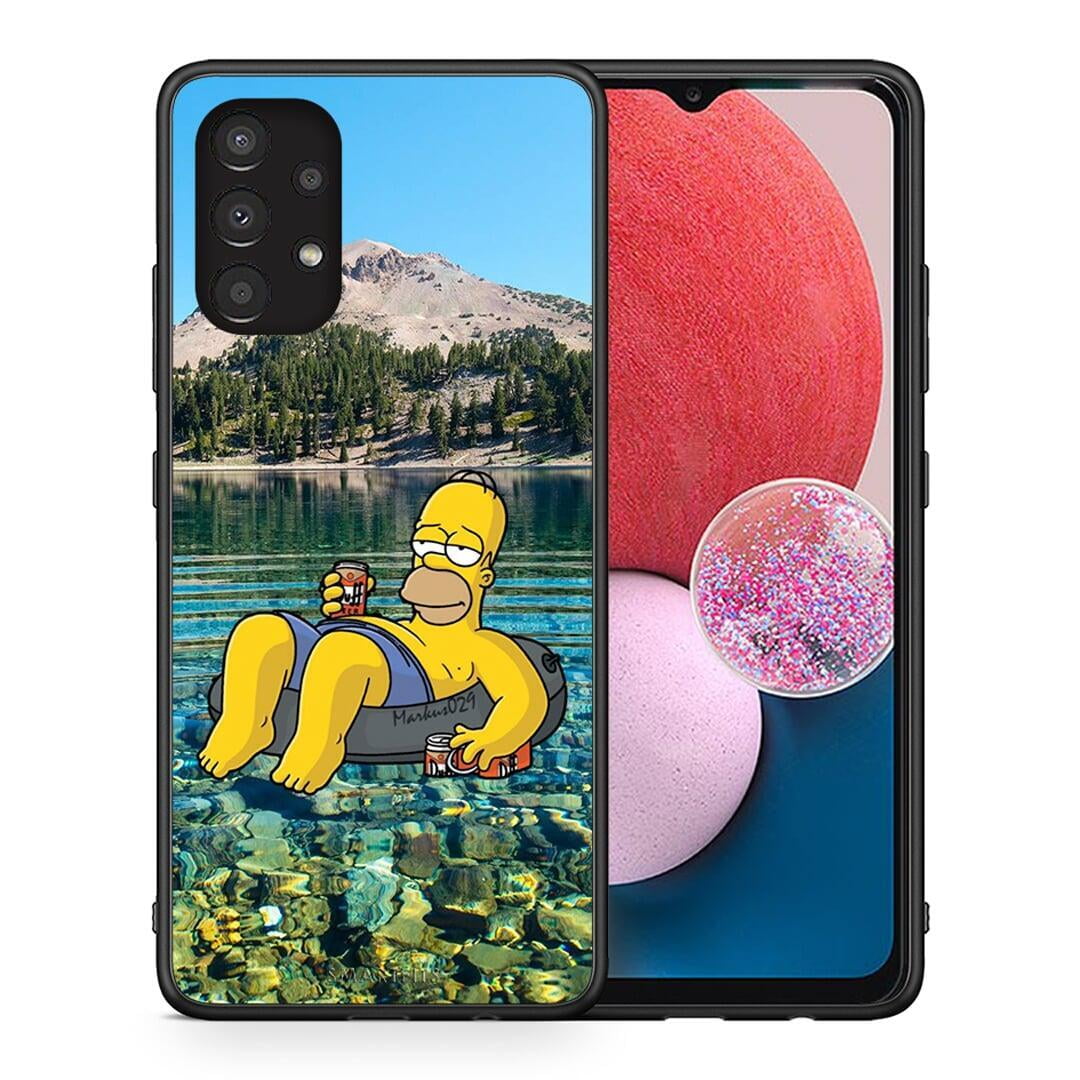 Θήκη Samsung A13 4G Summer Happiness από τη Smartfits με σχέδιο στο πίσω μέρος και μαύρο περίβλημα | Samsung A13 4G Summer Happiness case with colorful back and black bezels