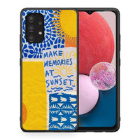 Thumbnail for Θήκη Samsung A13 4G Sunset Memories από τη Smartfits με σχέδιο στο πίσω μέρος και μαύρο περίβλημα | Samsung A13 4G Sunset Memories case with colorful back and black bezels