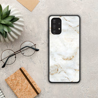 Thumbnail for White Gold Marble - Samsung Galaxy A13 4G case