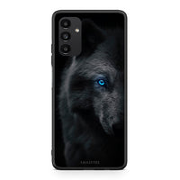 Thumbnail for Samsung A04s Dark Wolf θήκη από τη Smartfits με σχέδιο στο πίσω μέρος και μαύρο περίβλημα | Smartphone case with colorful back and black bezels by Smartfits