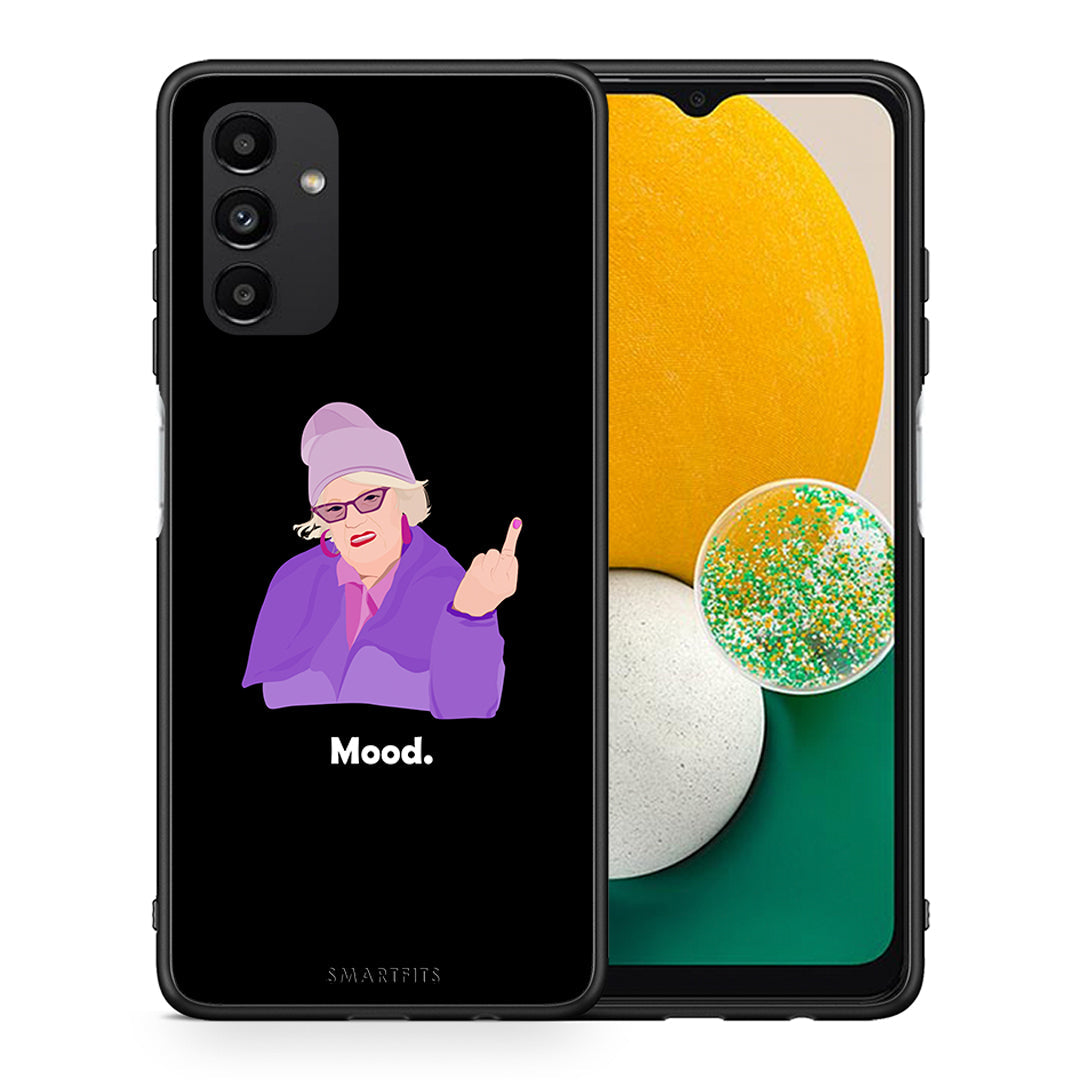 Θήκη Samsung A13 5G Grandma Mood Black από τη Smartfits με σχέδιο στο πίσω μέρος και μαύρο περίβλημα | Samsung A13 5G Grandma Mood Black case with colorful back and black bezels