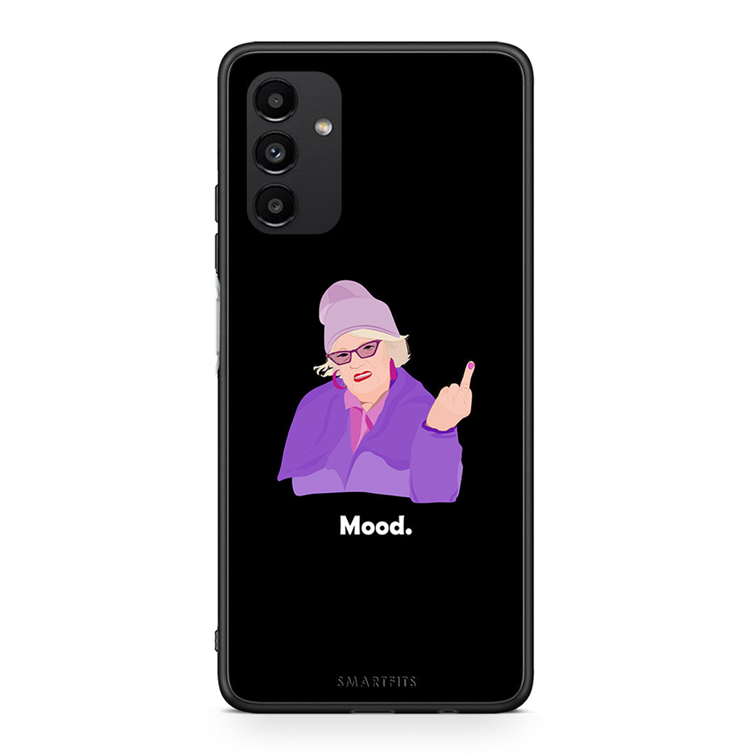 Samsung A13 5G Grandma Mood Black θήκη από τη Smartfits με σχέδιο στο πίσω μέρος και μαύρο περίβλημα | Smartphone case with colorful back and black bezels by Smartfits