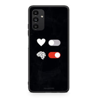 Thumbnail for Samsung A13 5G Heart Vs Brain Θήκη Αγίου Βαλεντίνου από τη Smartfits με σχέδιο στο πίσω μέρος και μαύρο περίβλημα | Smartphone case with colorful back and black bezels by Smartfits