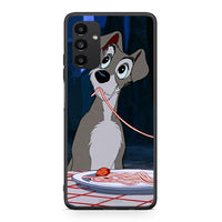 Thumbnail for Samsung A13 5G Lady And Tramp 1 Θήκη Αγίου Βαλεντίνου από τη Smartfits με σχέδιο στο πίσω μέρος και μαύρο περίβλημα | Smartphone case with colorful back and black bezels by Smartfits