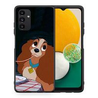 Thumbnail for Θήκη Αγίου Βαλεντίνου Samsung A04s Lady And Tramp 2 από τη Smartfits με σχέδιο στο πίσω μέρος και μαύρο περίβλημα | Samsung A04s Lady And Tramp 2 case with colorful back and black bezels