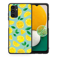 Thumbnail for Θήκη Samsung A13 5G Lemons από τη Smartfits με σχέδιο στο πίσω μέρος και μαύρο περίβλημα | Samsung A13 5G Lemons case with colorful back and black bezels