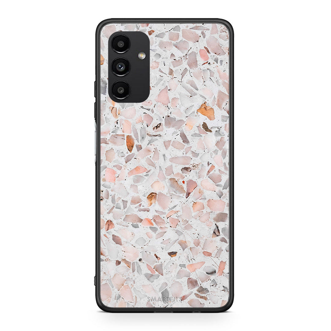 Samsung A13 5G Marble Terrazzo θήκη από τη Smartfits με σχέδιο στο πίσω μέρος και μαύρο περίβλημα | Smartphone case with colorful back and black bezels by Smartfits