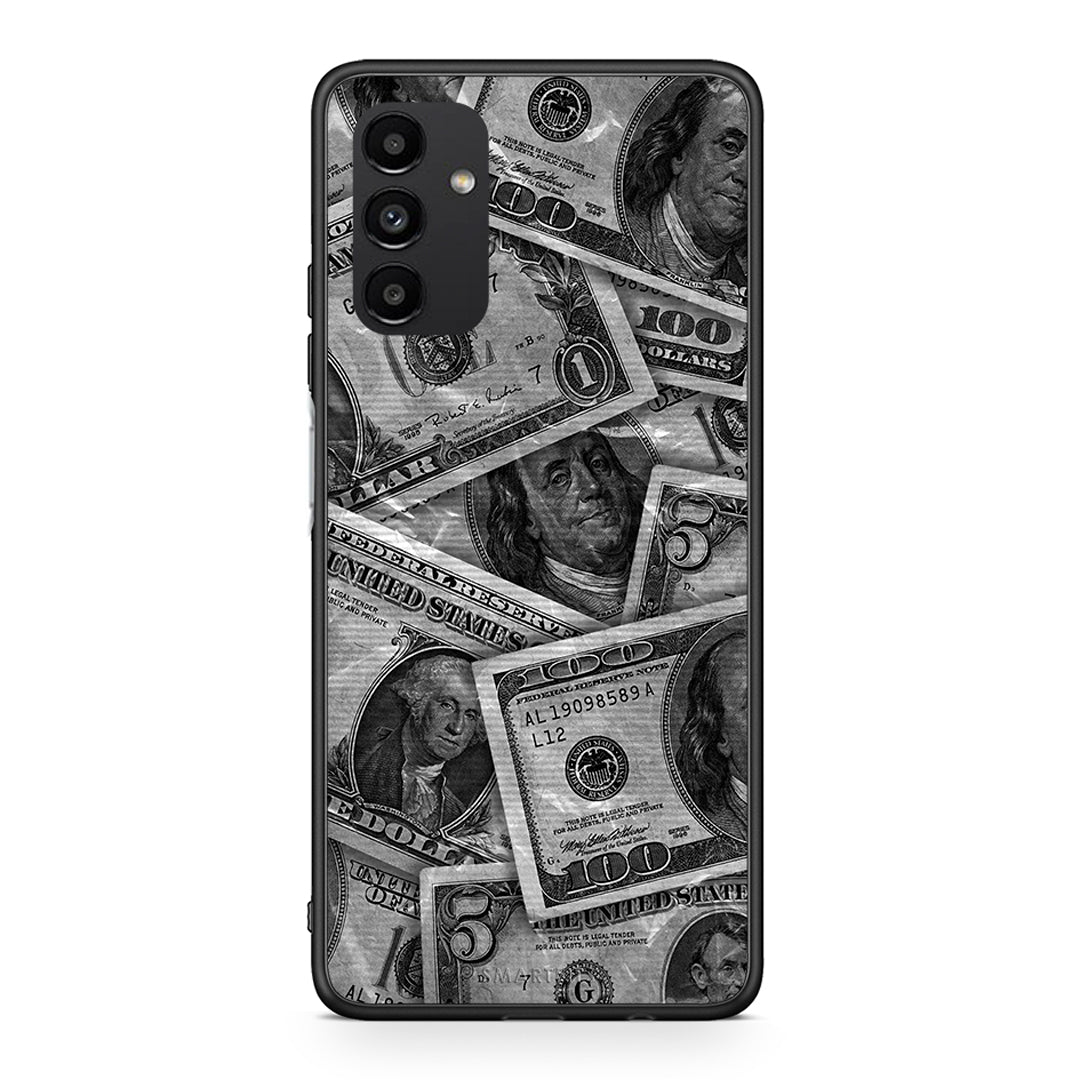 Samsung A13 5G Money Dollars θήκη από τη Smartfits με σχέδιο στο πίσω μέρος και μαύρο περίβλημα | Smartphone case with colorful back and black bezels by Smartfits