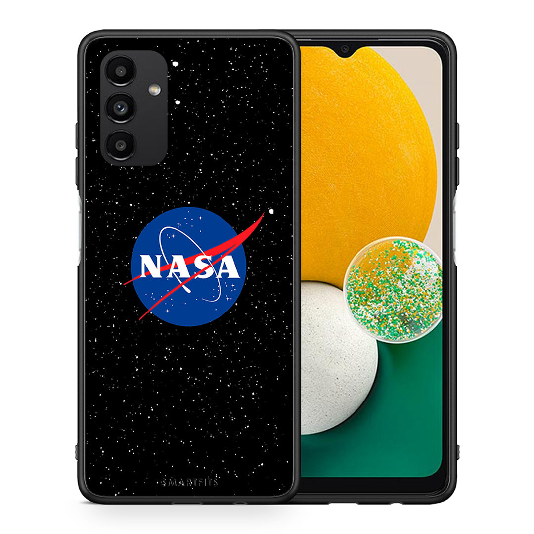 Θήκη Samsung A13 5G NASA PopArt από τη Smartfits με σχέδιο στο πίσω μέρος και μαύρο περίβλημα | Samsung A13 5G NASA PopArt case with colorful back and black bezels