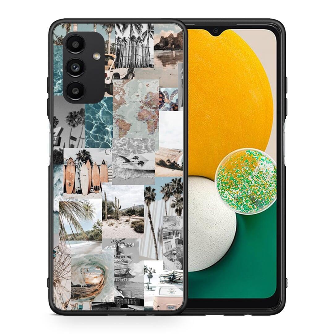 Θήκη Samsung A04s Retro Beach Life από τη Smartfits με σχέδιο στο πίσω μέρος και μαύρο περίβλημα | Samsung A04s Retro Beach Life case with colorful back and black bezels