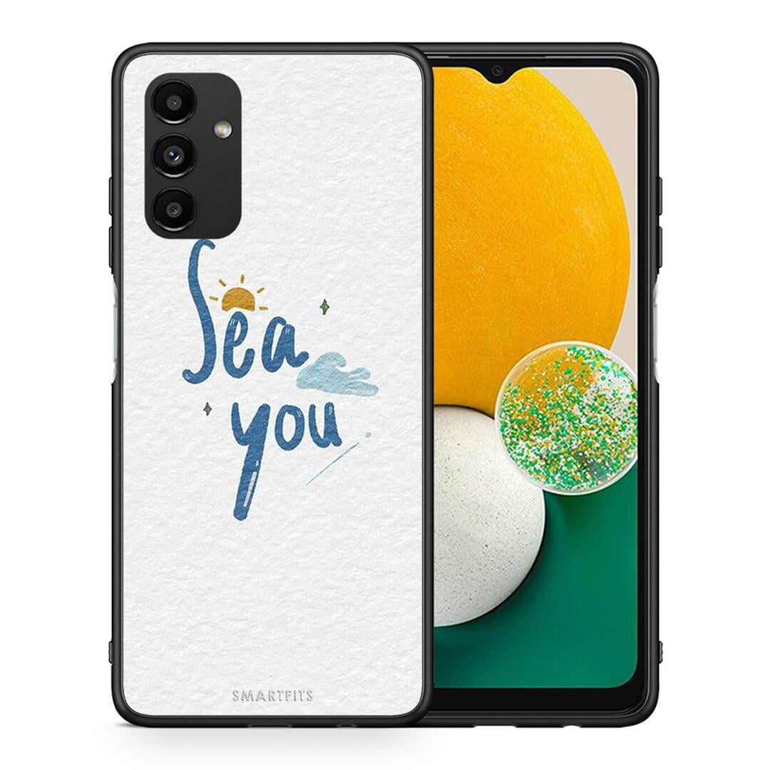 Θήκη Samsung A04s Sea You από τη Smartfits με σχέδιο στο πίσω μέρος και μαύρο περίβλημα | Samsung A04s Sea You case with colorful back and black bezels