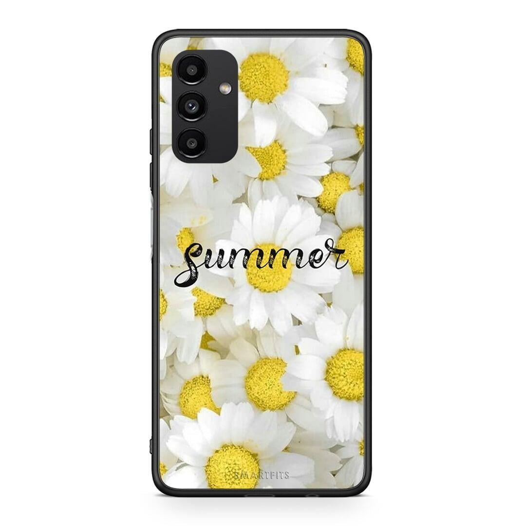 Samsung A04s Summer Daisies Θήκη από τη Smartfits με σχέδιο στο πίσω μέρος και μαύρο περίβλημα | Smartphone case with colorful back and black bezels by Smartfits