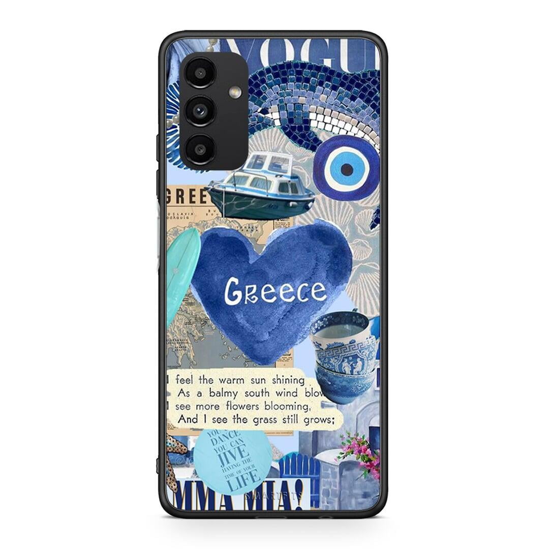 Samsung A04s Summer In Greece Θήκη από τη Smartfits με σχέδιο στο πίσω μέρος και μαύρο περίβλημα | Smartphone case with colorful back and black bezels by Smartfits