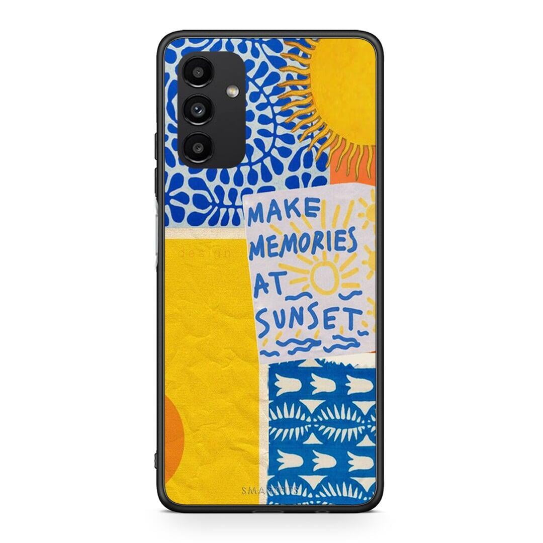 Samsung A04s Sunset Memories Θήκη από τη Smartfits με σχέδιο στο πίσω μέρος και μαύρο περίβλημα | Smartphone case with colorful back and black bezels by Smartfits