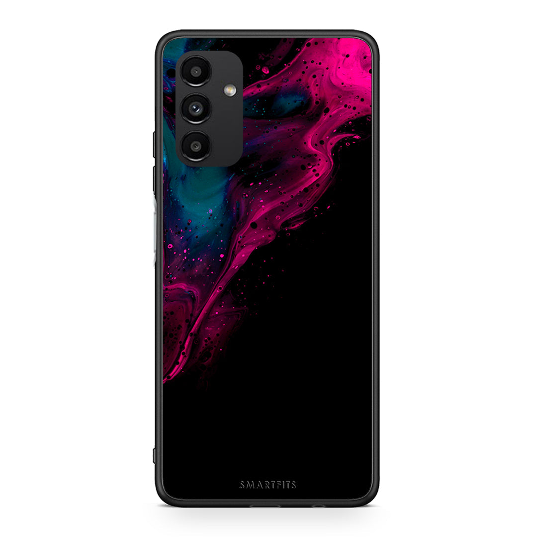 4 - Samsung A13 5G Pink Black Watercolor case, cover, bumper