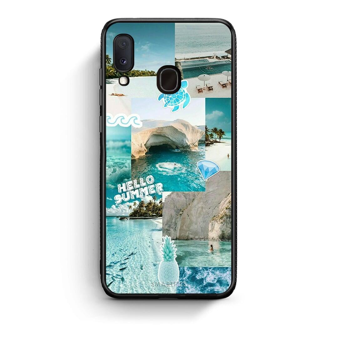 Samsung Galaxy A30 Aesthetic Summer Θήκη από τη Smartfits με σχέδιο στο πίσω μέρος και μαύρο περίβλημα | Smartphone case with colorful back and black bezels by Smartfits