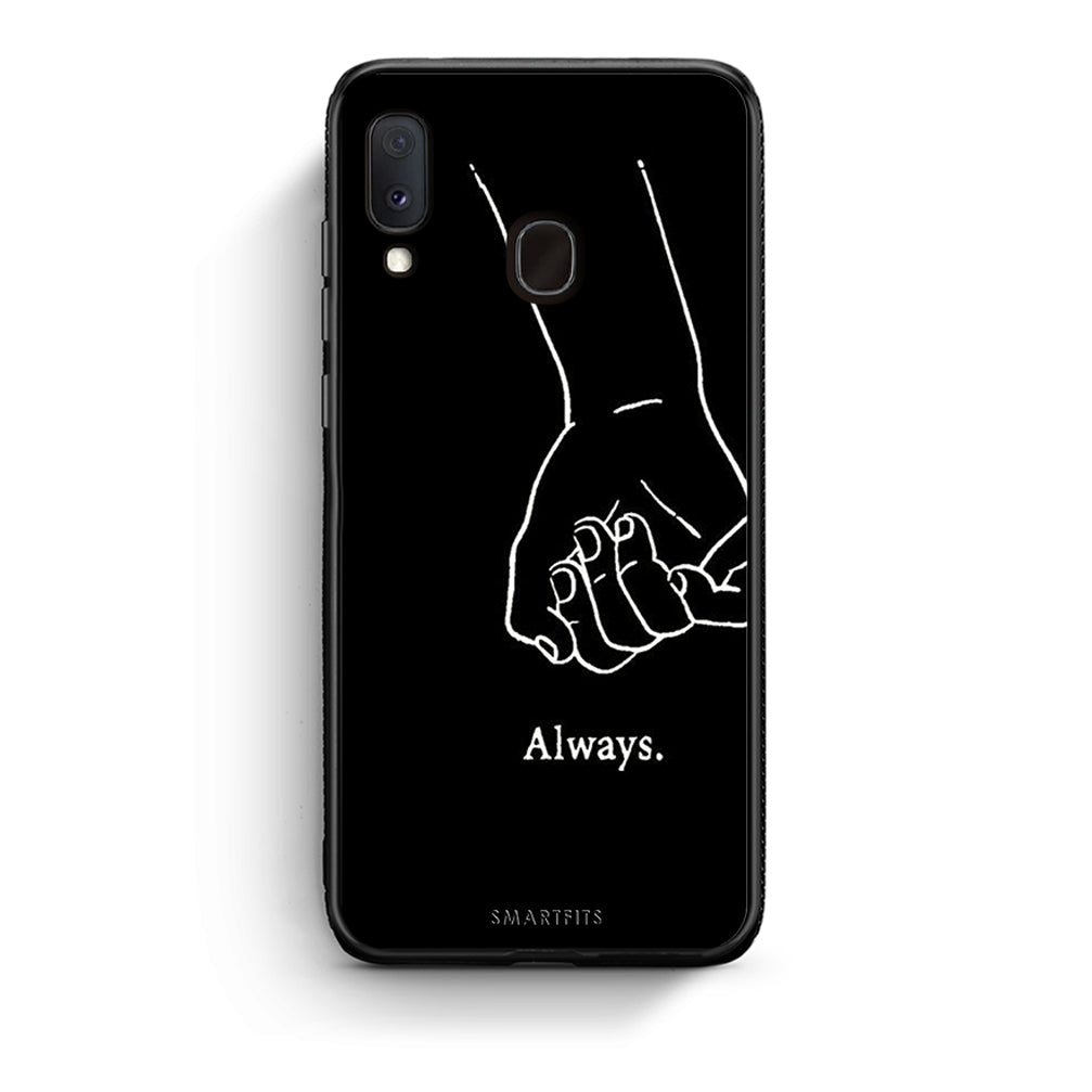 Samsung Galaxy A30 Always & Forever 1 Θήκη Αγίου Βαλεντίνου από τη Smartfits με σχέδιο στο πίσω μέρος και μαύρο περίβλημα | Smartphone case with colorful back and black bezels by Smartfits