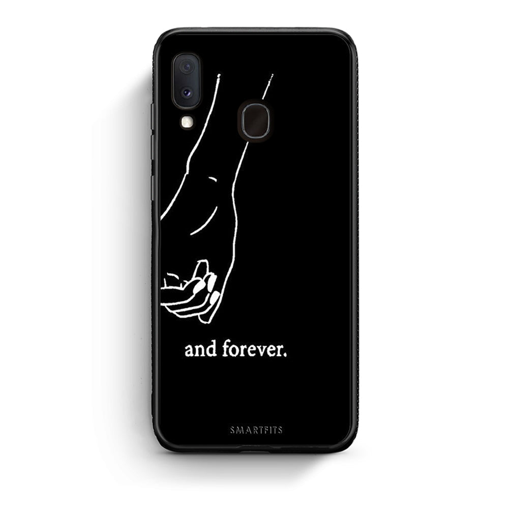 Samsung Galaxy A30 Always & Forever 2 Θήκη Αγίου Βαλεντίνου από τη Smartfits με σχέδιο στο πίσω μέρος και μαύρο περίβλημα | Smartphone case with colorful back and black bezels by Smartfits