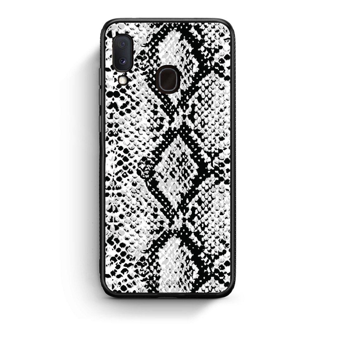 24 - Samsung A20e White Snake Animal case, cover, bumper
