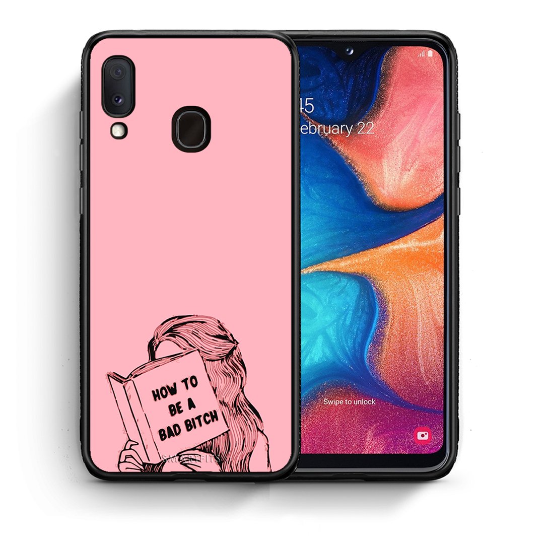 Θήκη Samsung Galaxy A30 Bad Bitch από τη Smartfits με σχέδιο στο πίσω μέρος και μαύρο περίβλημα | Samsung Galaxy A30 Bad Bitch case with colorful back and black bezels