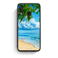 Thumbnail for Samsung A20e Beautiful Beach θήκη από τη Smartfits με σχέδιο στο πίσω μέρος και μαύρο περίβλημα | Smartphone case with colorful back and black bezels by Smartfits
