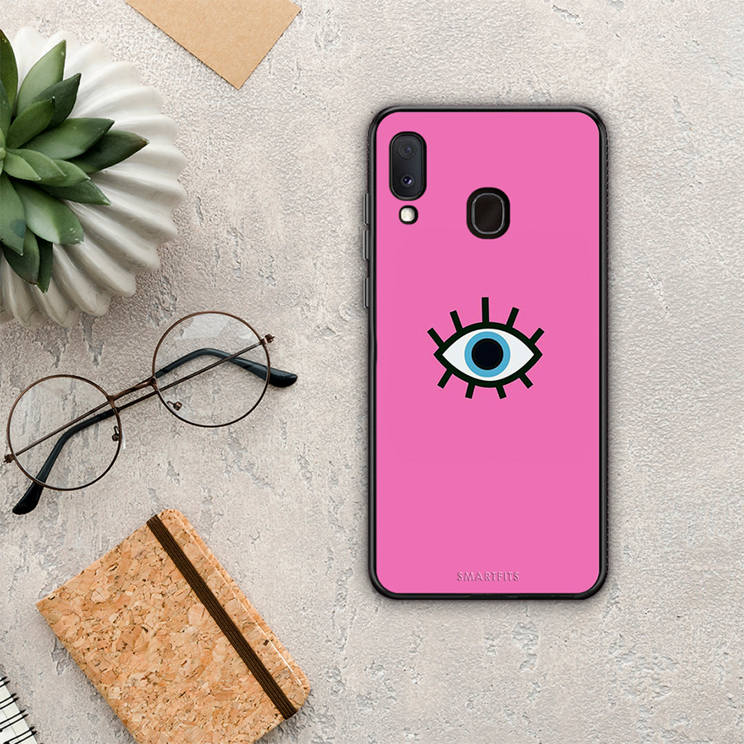 Blue Eye Pink - Samsung Galaxy A30 θήκη