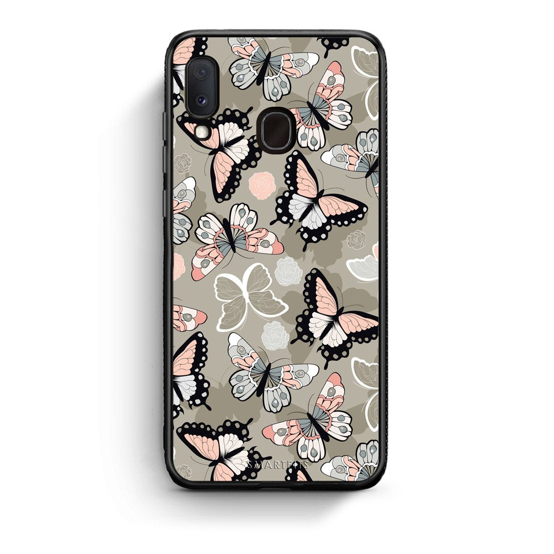 135 - Samsung A20e Butterflies Boho case, cover, bumper