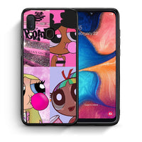 Thumbnail for Θήκη Αγίου Βαλεντίνου Samsung A20e Bubble Girls από τη Smartfits με σχέδιο στο πίσω μέρος και μαύρο περίβλημα | Samsung A20e Bubble Girls case with colorful back and black bezels