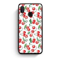 Thumbnail for Samsung Galaxy A30 Cherry Summer θήκη από τη Smartfits με σχέδιο στο πίσω μέρος και μαύρο περίβλημα | Smartphone case with colorful back and black bezels by Smartfits