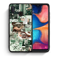 Thumbnail for Θήκη Αγίου Βαλεντίνου Samsung Galaxy A30 Collage Dude από τη Smartfits με σχέδιο στο πίσω μέρος και μαύρο περίβλημα | Samsung Galaxy A30 Collage Dude case with colorful back and black bezels